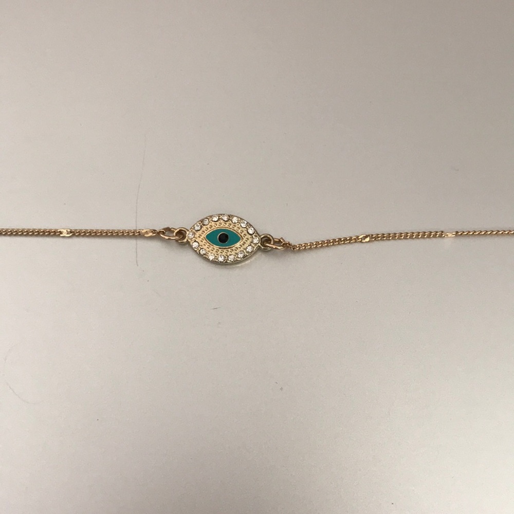 gold evil eye necklace